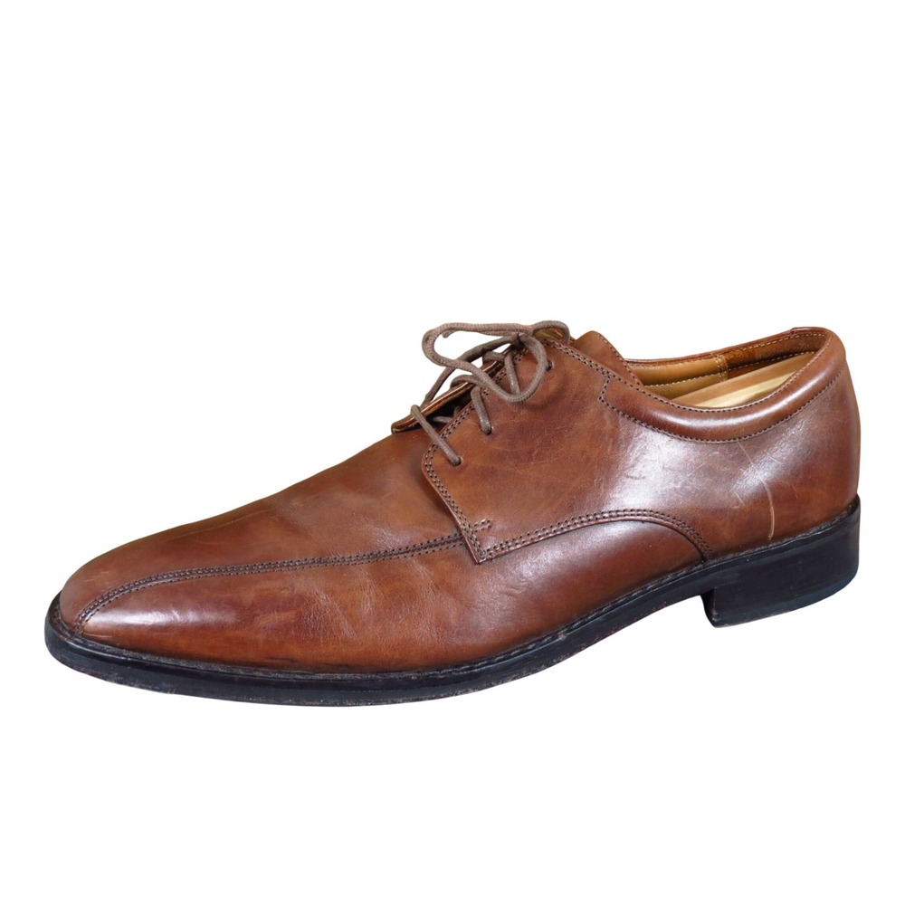 Cole Haan Air Giraldo Mens Apron Toe Derby Shoes Size 10.5 M Dress Brown Leather